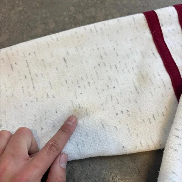 Vintage 90's Raglan Cut Wyoming Rocky Mountains Graphic Hoodie USA Made Outdoors - Picture 5 of 7